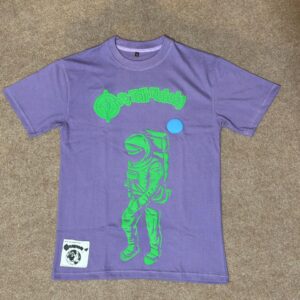 Light Purple T-Shirt puff print in front rhinestones on back